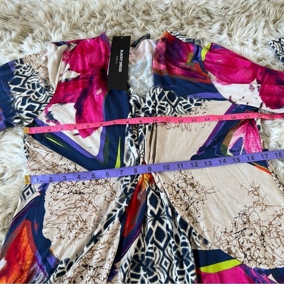 🆕 Blacky Dress Berlin Abstract Multicolored Long Sleeve Top - Picture 8 of 9